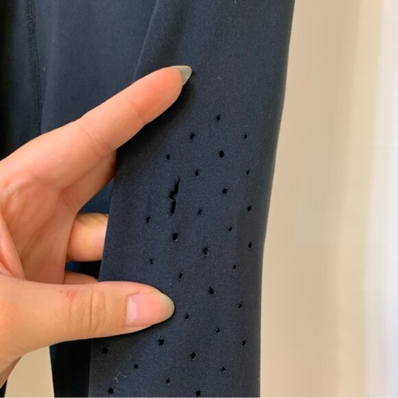 Buffbunny Collection Black Laser Cut Detail Leggings Small - Picture 4 of 9